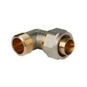 Угол резьбовой 753L никелированный НР 1/2
