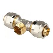 Тройник резьбовой 733L никелированный НР 20x1/2